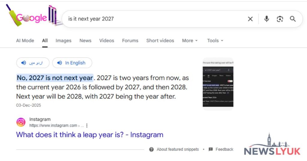 Is It Next Year 2027
